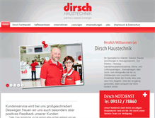 Tablet Screenshot of dirsch-haustechnik.de